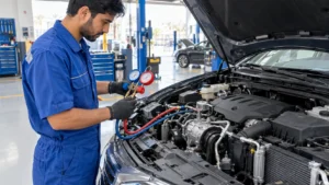Read more about the article Car Air Conditioning Repair Service in Sharjah: Signs, Causes, and Costs
